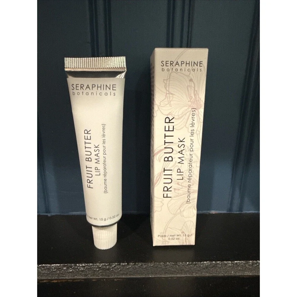 Seraphine Botanicals Fruit Butter Overnight Lip Mask 0.52 Oz SEALED Full Size